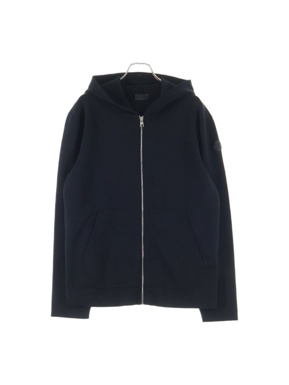 Moncler Cardigan Tricot Zip Up Hoodie Knit Black